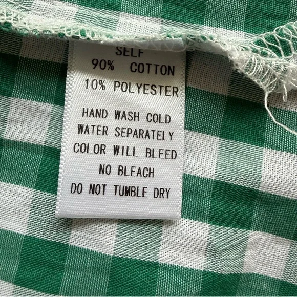 Pinch Ivy Green Gingham Top & maxi skirt- size small - Picture 15 of 16